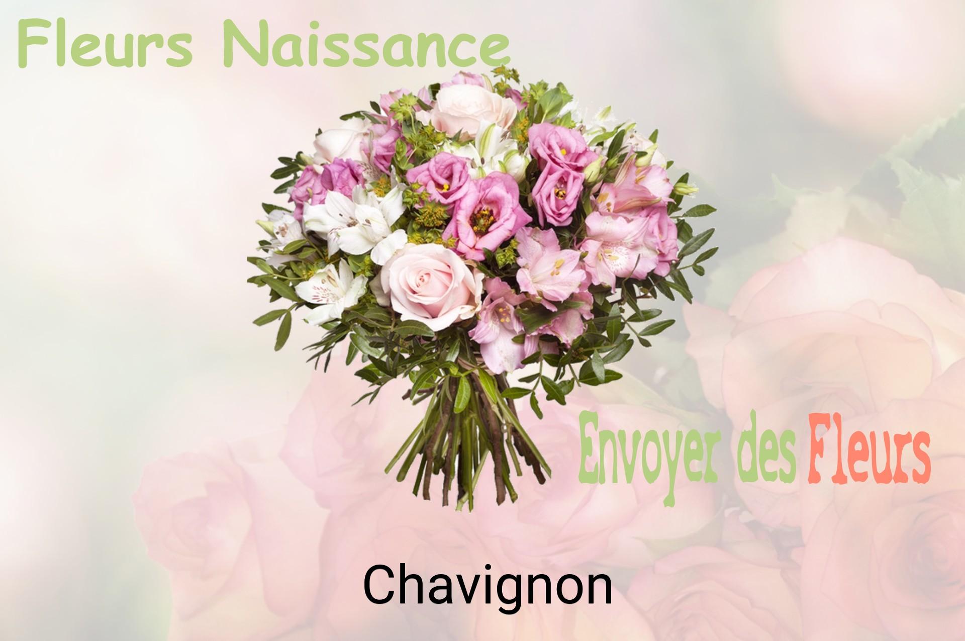 Bouquet de fleurs de naissance livré à Chavignon